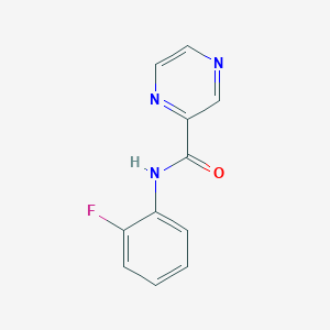 molecular formula C11H8FN3O B336666 N-(2-fluorophenyl)-2-pyrazinecarboxamide 
