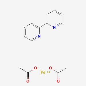B3366824 Bis(acetato-O)(2,2'-bipyridine-N,N')palladium CAS No. 14724-41-5