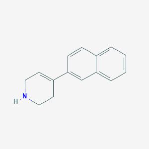 molecular formula C15H15N B3366841 4-(Naphthalen-2-yl)-1,2,3,6-tetrahydropyridine CAS No. 148214-44-2