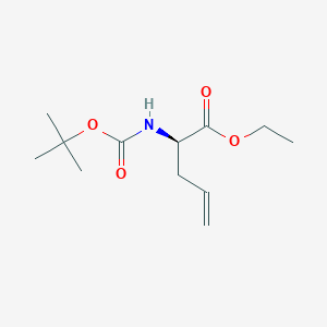 molecular formula C12H21NO4 B3366867 (R)-2-tert-Butoxycarbonylamino-pent-4-enoic acid ethyl ester CAS No. 149117-85-1