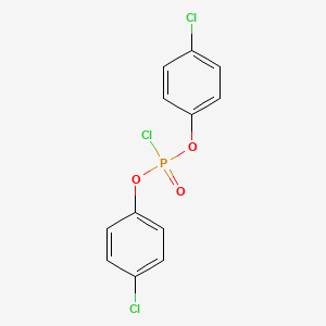 molecular formula C12H8Cl3O3P B3366903 Bis(4-chlorophenyl) phosphorochloridate CAS No. 15074-53-0