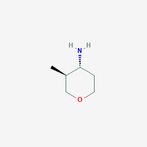 molecular formula C6H13NO B3366921 (3S,4R)-3-Methyl-tetrahydro-pyran-4-ylamine CAS No. 1524707-68-3