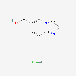 molecular formula C8H9ClN2O B3367033 Imidazo[1,2-a]pyridin-6-ylmethanol hydrochloride CAS No. 1588440-93-0