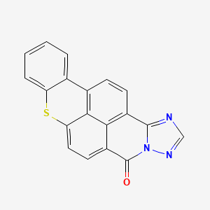 molecular formula C19H9N3OS B3367149 5H-Thioxantheno[2,1,9-def][1,2,4]triazolo[5,1-a]isoquinolin-5-one CAS No. 16383-97-4