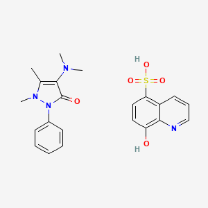 molecular formula C22H24N4O5S B3367209 Einecs 240-573-6 CAS No. 16509-13-0