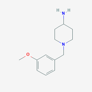 molecular formula C13H20N2O B3367229 1-[(3-Methoxyphenyl)methyl]piperidin-4-amine CAS No. 167754-54-3