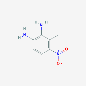 molecular formula C7H9N3O2 B3367273 3-Methyl-4-nitro-1,2-benzenediamine CAS No. 170918-27-1