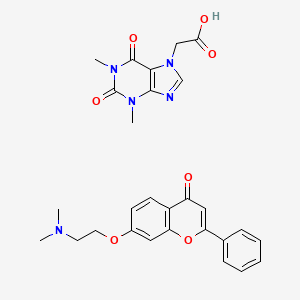 molecular formula C28H29N5O7 B3367288 Aperflavon CAS No. 1715-55-5