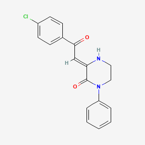 3-(2-(4-Chlorophenyl)-2-oxoethylidene)-1-phenylpiperazinone