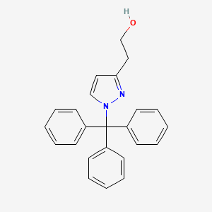 molecular formula C24H22N2O B3367523 2-(1-Trityl-1H-pyrazol-3-yl)-ethanol CAS No. 180207-32-3