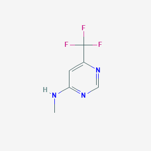 molecular formula C6H6F3N3 B3367591 Methyl-(6-trifluoromethyl-pyrimidin-4-yl)-amine CAS No. 1823585-68-7