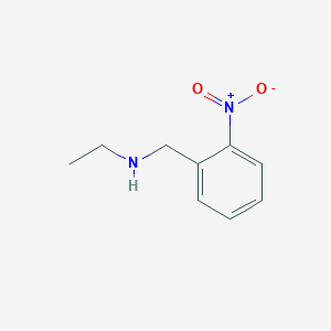 molecular formula C9H12N2O2 B3367640 Ethyl[(2-nitrophenyl)methyl]amine CAS No. 186797-08-0