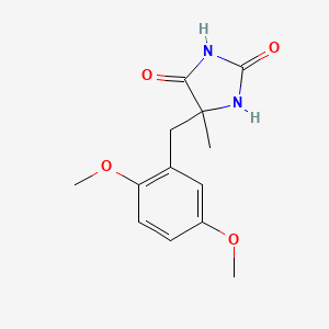 B3367655 Hydantoin, 5-(2,5-dimethoxybenzyl)-5-methyl- CAS No. 18776-65-3
