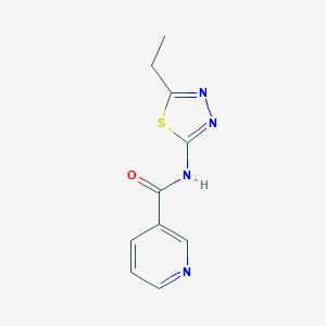 molecular formula C10H10N4OS B336790 N-(5-ethyl-1,3,4-thiadiazol-2-yl)nicotinamide 