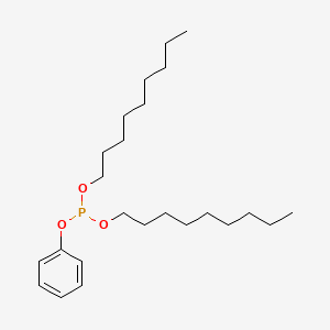 molecular formula C24H43O3P B3367978 Dinonyl phenyl phosphite CAS No. 20267-15-6