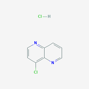 molecular formula C8H6Cl2N2 B3368090 4-Chloro-1,5-naphthyridine hydrochloride CAS No. 2048273-85-2