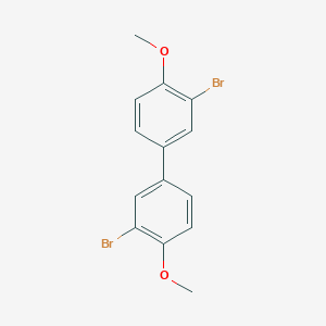 molecular formula C14H12Br2O2 B033681 3,3'-Dibromo-4,4'-dimethoxybiphenyl CAS No. 108989-36-2