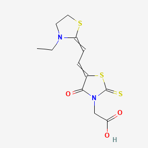 3-Thiazolidineacetic acid, 5-[(3-ethyl-2-thiazolidinylidene)ethylidene]-4-oxo-2-thioxo-
