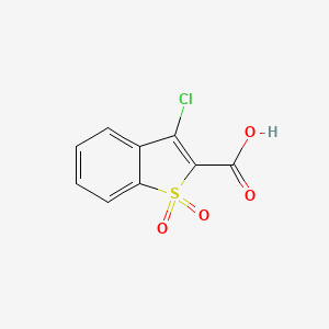 3-Chloro-1,1-dioxo-1-benzothiophene-2-carboxylic acid