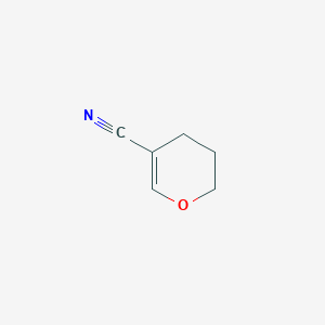molecular formula C6H7NO B3368475 3,4-dihydro-2H-pyran-5-carbonitrile CAS No. 21220-56-4