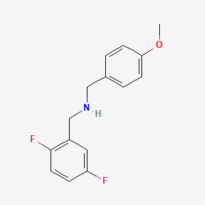 molecular formula C15H15F2NO B3368480 (2,5-Difluorobenzyl)(4-methoxybenzyl)amine CAS No. 212393-25-4