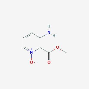 molecular formula C7H8N2O3 B3368545 3-Aminopyridine-2-carboxylic acid methyl ester N-oxide CAS No. 213208-44-7