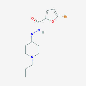 molecular formula C13H18BrN3O2 B336858 5-bromo-N'-(1-propylpiperidin-4-ylidene)furan-2-carbohydrazide 
