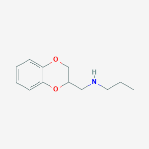molecular formula C12H17NO2 B3368589 n-Propylaminomethylbenzodioxan CAS No. 21398-65-2