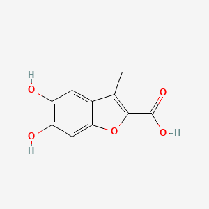 B3368618 5,6-Dihydroxy-3-methyl-1-benzofuran-2-carboxylic acid CAS No. 21452-90-4