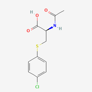 molecular formula C11H12ClNO3S B3368624 4-Chlorophenylmercapturic acid CAS No. 21462-48-6