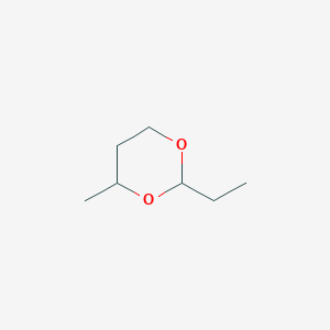 molecular formula C7H14O2 B3368627 1,3-Dioxane, 2-ethyl-4-methyl- CAS No. 21464-76-6