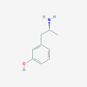 molecular formula C9H13NO B3368632 (R)-3-(2-AMINOPROPYL)PHENOL CAS No. 21477-91-8