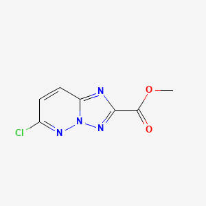molecular formula C7H5ClN4O2 B3368661 methyl 6-chloro-[1,2,4]triazolo[1,5-b]pyridazine-2-carboxylate CAS No. 215530-61-3