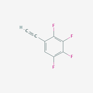 molecular formula C8H2F4 B3368685 1-Ethynyl-2,3,4,5-tetrafluorobenzene CAS No. 21622-12-8