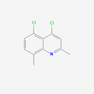 molecular formula C11H9Cl2N B3368686 4,5-Dichloro-2,8-dimethylquinoline CAS No. 21629-52-7