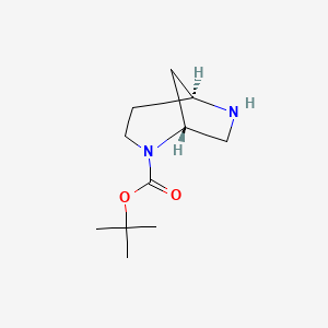 molecular formula C11H20N2O2 B3368751 tert-Butyl (1R,5S)-2,6-diazabicyclo[3.2.1]octane-2-carboxylate CAS No. 2178069-33-3