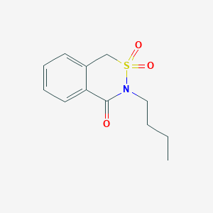molecular formula C12H15NO3S B3368753 3-Butyl-1H-2,3-benzothiazin-4(3H)-one 2,2-dioxide CAS No. 21784-56-5