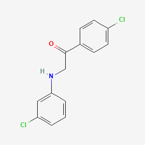 1-(4-Chlorophenyl)-2-[(3-chlorophenyl)amino]ethanone