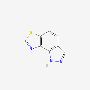 molecular formula C8H5N3S B3368779 2H-Thiazolo[5,4-g]indazole CAS No. 218596-83-9