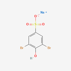 molecular formula C6H3Br2NaO4S B3368796 Sodium 2,6-dibromophenol-4-sulfonate CAS No. 21886-86-2