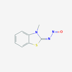 molecular formula C8H7N3OS B033689 (NE)-N-(3-methyl-1,3-benzothiazol-2-ylidene)nitrous amide CAS No. 19617-04-0
