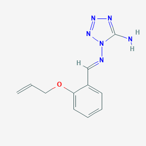 molecular formula C11H12N6O B336894 N-[2-(allyloxy)benzylidene]-N-(5-amino-1H-tetraazol-1-yl)amine 