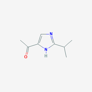molecular formula C8H12N2O B033690 2-Isopropyl-4-acetyl-1H-imidazole CAS No. 108512-03-4
