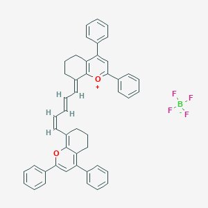 8-(5-(6,7-Dihydro-2,4-diphenyl-5H-1-benzopyran-8-YL)-2,4-pentadienylidene)-5,6,7,8-tetrahydro-2,4-diphenyl-1-benzopyrylium tetrafluoroborate