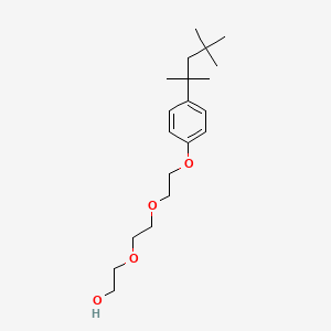 molecular formula C20H34O4 B3369330 2-[2-[2-(2-octylphenoxy)ethoxy]ethoxy]ethanol CAS No. 2315-62-0
