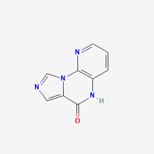 molecular formula C9H6N4O B3369604 Imidazo[1,5-a]pyrido[3,2-e]pyrazin-6(5H)-one CAS No. 240815-49-0