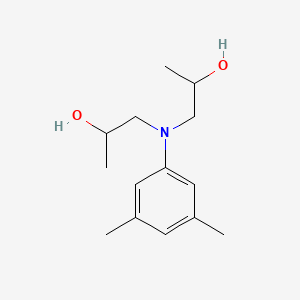 molecular formula C14H23NO2 B3369688 1,1'-(3,5-Xylylimino)dipropan-2-ol CAS No. 24355-93-9
