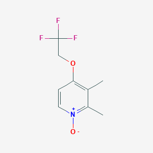 molecular formula C9H10F3NO2 B033697 2,3-Dimethyl-4-(2,2,2-trifluoroethoxy)pyridine 1-oxide CAS No. 103577-61-3