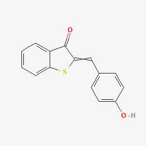 2-[(4-Hydroxyphenyl)methylidene]-1-benzothiophen-3-one