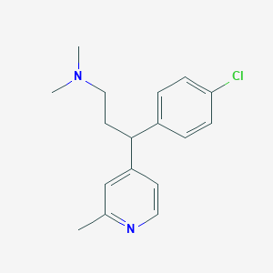 2-Picoline, 4-(p-chloro-alpha-(2-(dimethylamino)ethyl)benzyl)-